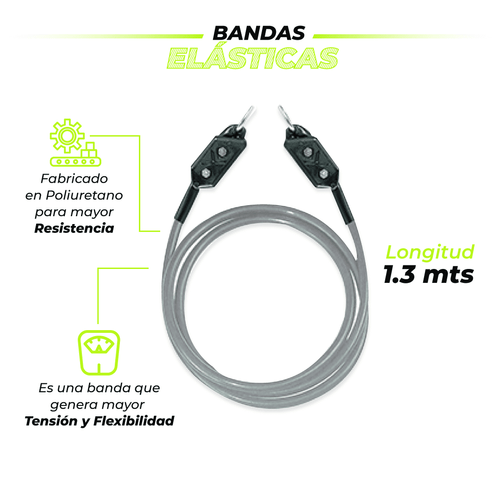 Banda Elastica 25 libras en Poliuretano con Manillares