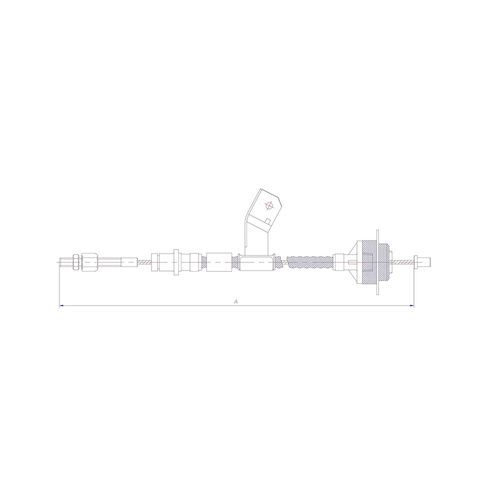 Ford Mustang Gt, Bullitt, Cobra 1996 - 2003 (Cable Ajustable)  | Guaya Embrague | OEM:  XR3Z7K553BA , F7ZZ7K553AA , F6ZZ7535AA