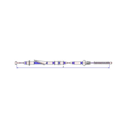 Cable Guaya De Freno Honda Accord Trasero Izquierdo 1984|85 | OEM: 47560SA5033