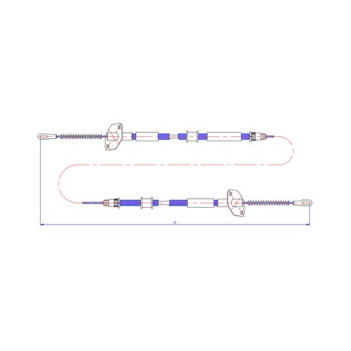Lada 2104-05-06-07  93... Unico  | Guaya Freno De Parqueo | OEM: 210103508