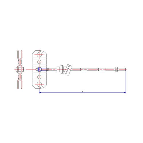Mazda 626 Nueva Raza Principal 1984-88 | Guaya Freno De Parqueo | OEM:  8L0G44001