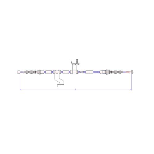 Mazda Allegro Hb Trasero Izquierdo 1995 - 1999  | Guaya Freno De Parqueo | OEM:  8C1B44604
