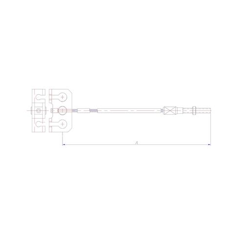 Nissan Tiida, Versa 1.6L, 1.8L Principal 2007 - 2012 | Guaya Freno De Parqueo | OEM:  36402-EM10A