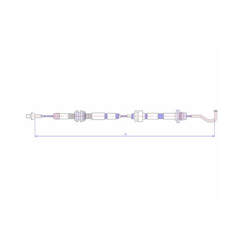 Volkswagen Golf Gti, Scirocco Gti 1.6L 1975 - 76; Rabbit 1.5L - 1.7L L4 1977 - 84 | Guaya Acelerador | OEM:  171721555J-K