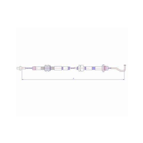 Volkswagen Golf, Jetta, Standar 1988-92 (Largo) | Guaya Acelerador | OEM: 0