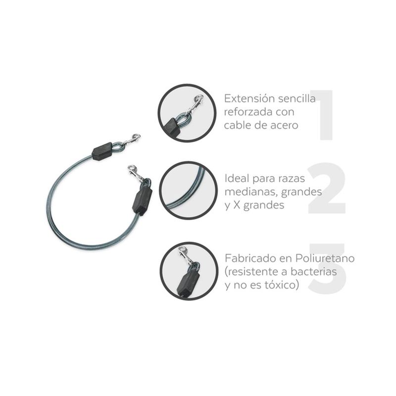 Extension-Sencilla-para-Correa-para-Perro-Resistente-al-Agua-XOLO-Pets