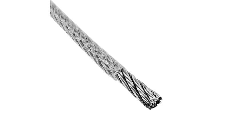 Cable Guaya En Acero Galvanizado De 1/8 Yute 6x7 500 Mts