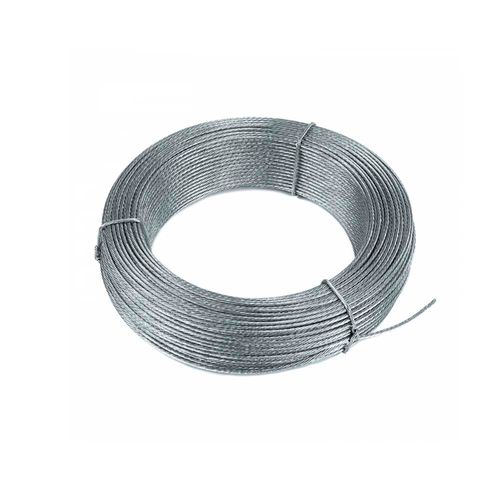 Cable Guaya en Acero Galvanizado de 1/4" (6.3mm) Yute 6x19 x 250 metros