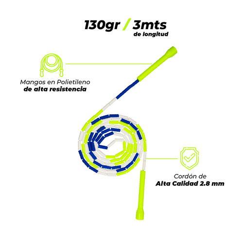 Cuerda Lazo para Saltar Segmentado CrossFit | 7501AV