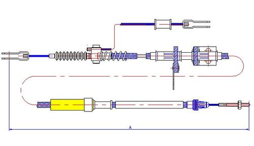 Toyota Land Cruiser Fj75 - Fzj75 - Hzj75 - Pzj75 Unico 1990 - 97   | Guaya Freno De Parqueo | OEM: 4641060321