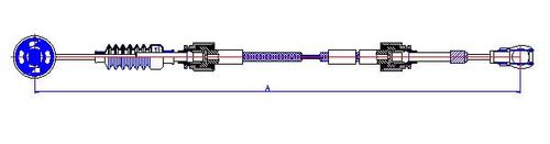 Hyundai Getz 5 Velocidades 1.4L; 1.6L 2002-2010 (Cable Individual) | Guaya Control Cambios
